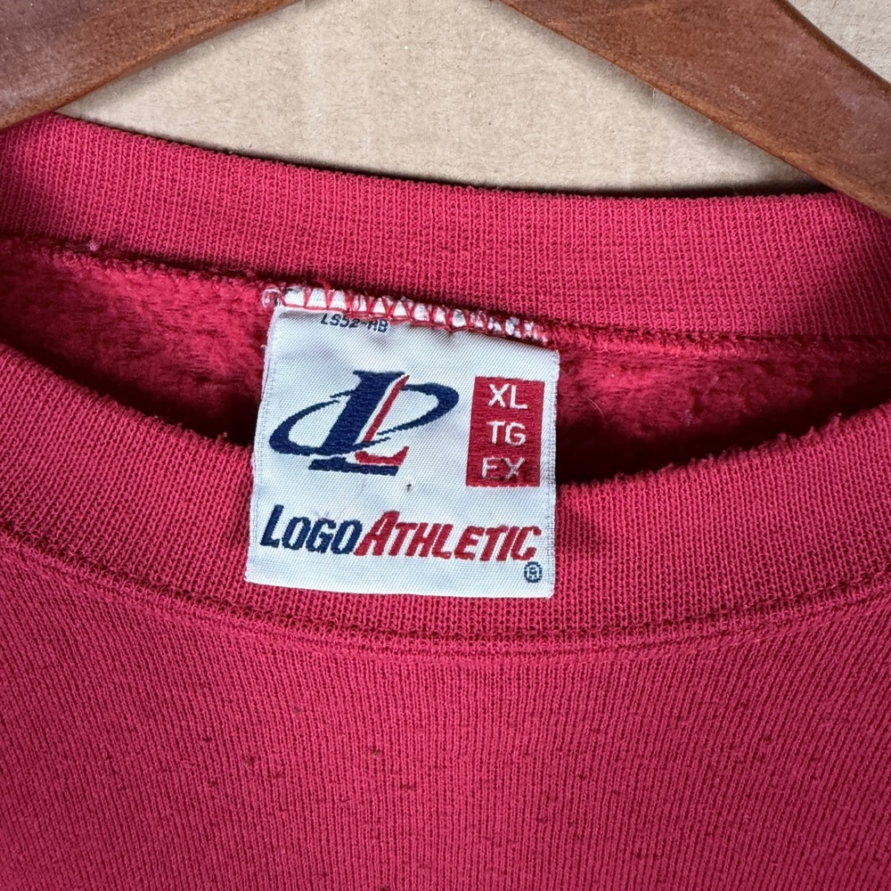 Detroit Red Wings Logo Athletic Sweatshirt Mens XL Red Embroidered NHL Hockey - Picture 2 of 5